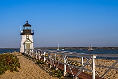 Walkway Over Beach Sand to Brant Point Light